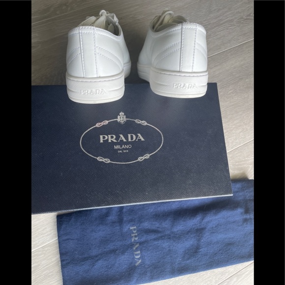 Prada white leather sneakers - Picture 8 of 8